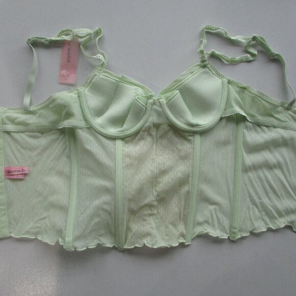 Rene Rofe Sophie B Mint Green 3 Pc Corset Set - NEW - Picture 14 of 16